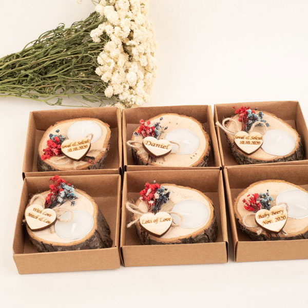 Sowohl als Deco und als Platzhalter auf deiner Hochzeit ein tolles Geschenk für die Gäste
